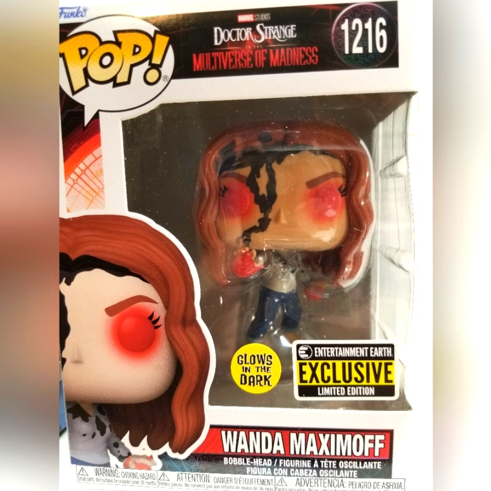 Funko pop! # 1216 Marvel EE exclusive "Wanda Maximo" limited edition new,origina